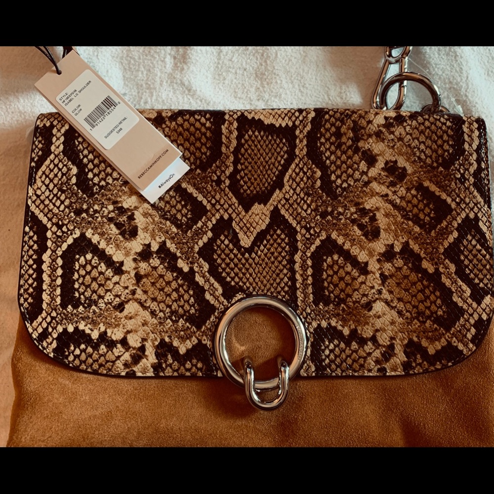 NWT REBECCA MINKOFF ISABEL LARGE LEATHER ANIMAL PT